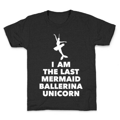 Mermaid Ballerina Unicorn Kids T-Shirt