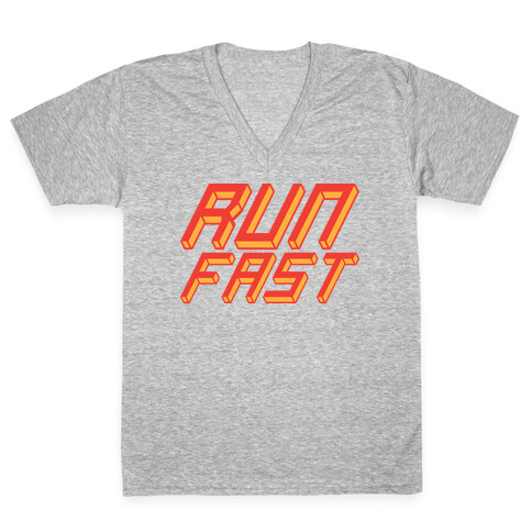 Run FAST V-Neck Tee Shirt