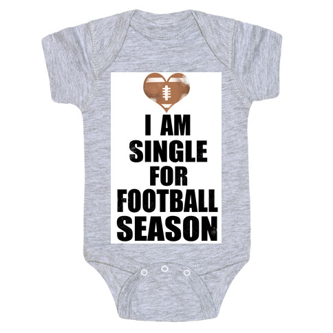 Single for Football Season Baby One-Piece