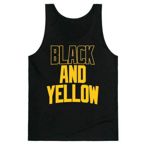 Black And Yellow Tank Top