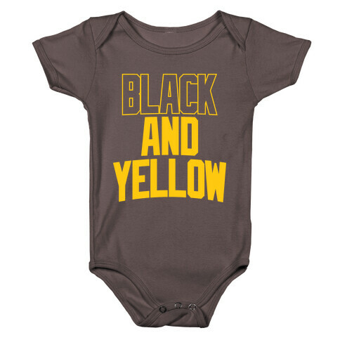 Black And Yellow Baby One-Piece