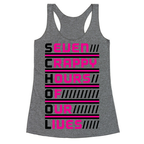 The Meaning of School Racerback Tank Top