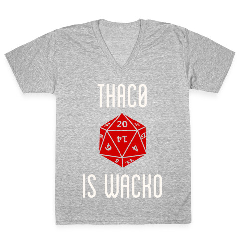 Thac0 Is Wacko V-Neck Tee Shirt