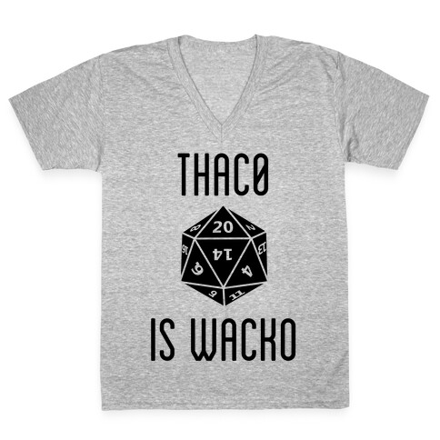 Thac0 Is Wacko V-Neck Tee Shirt