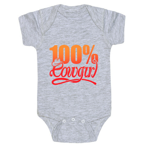 100% Cowgirl Baby One-Piece