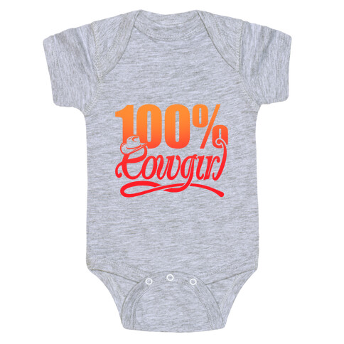 100% Cowgirl Baby One-Piece