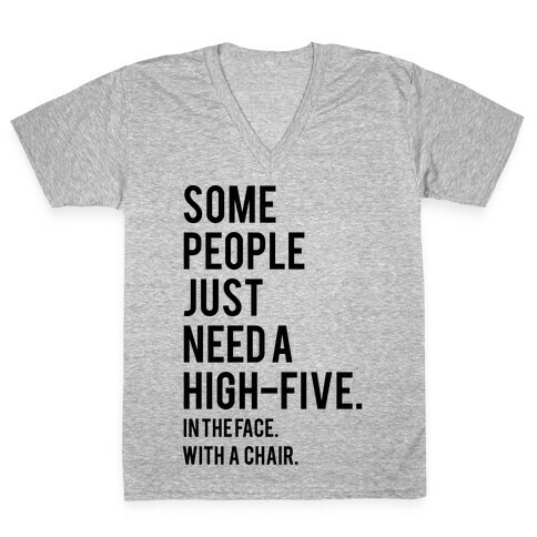 High Five V-Neck Tee Shirt