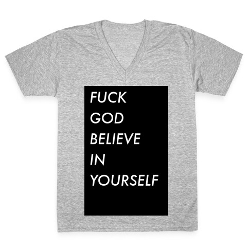 Believe In Yourself V-Neck Tee Shirt