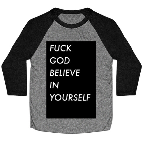 Believe In Yourself Baseball Tee