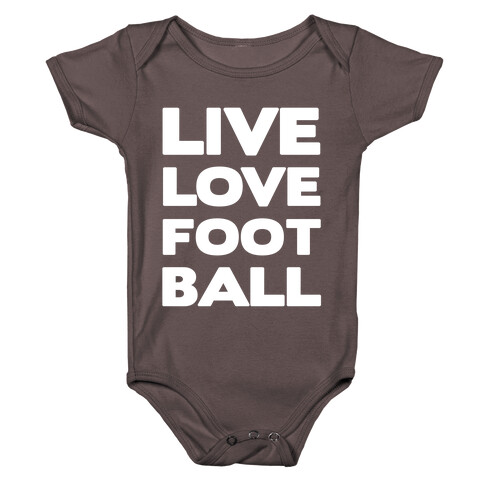 Live Love Football Baby One-Piece