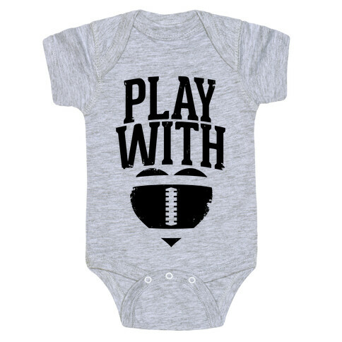 Play With Heart (Football) Baby One-Piece
