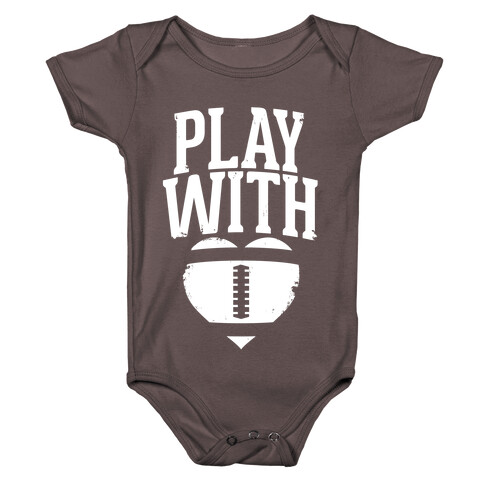 Play With Heart (Football) Baby One-Piece