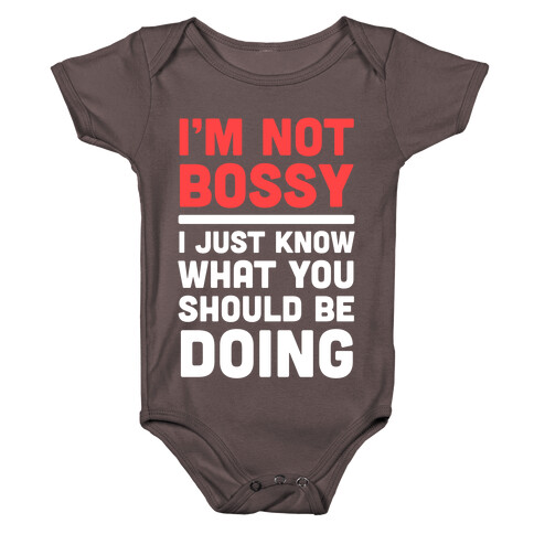 I'm Not Bossy Baby One-Piece