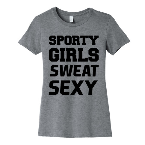 Sporty Girls Sweat Sexy Womens T-Shirt