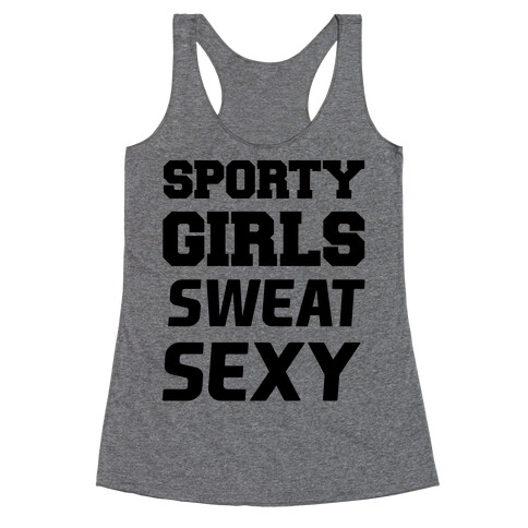 Sporty Girls Sweat Sexy Racerback Tank Top