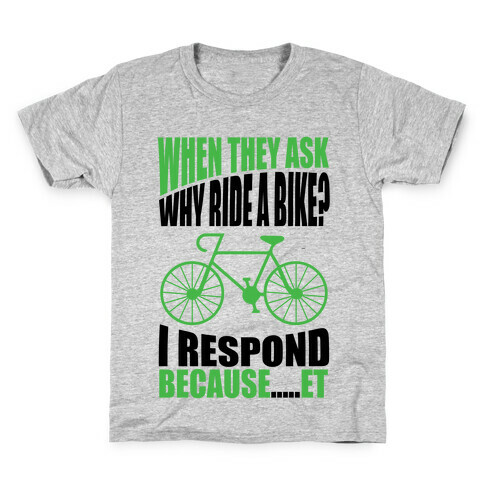 Bike Riding Motivation Kids T-Shirt