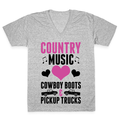 Country Love V-Neck Tee Shirt