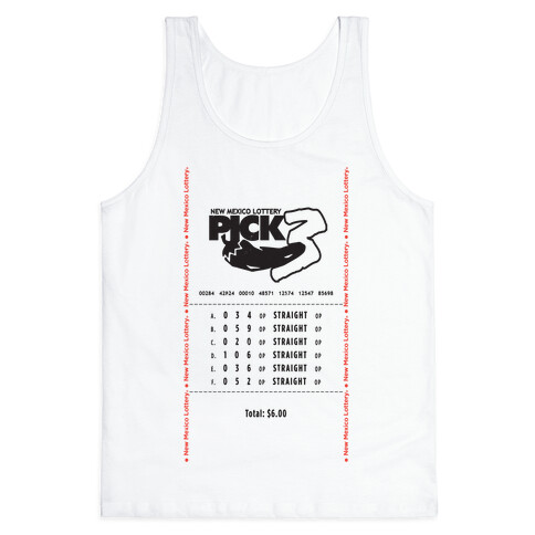 Walt's Lucky Numbers Tank Top