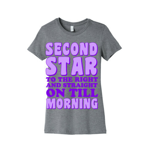 Second Star to the Right Womens T-Shirt