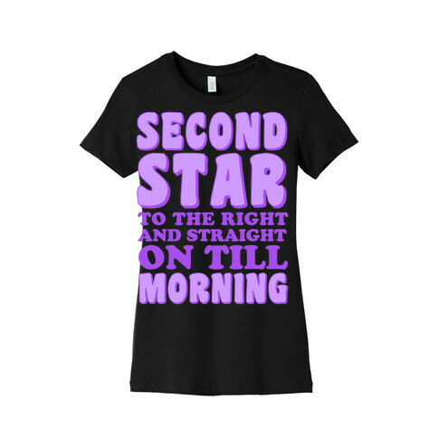Second Star to the Right Womens T-Shirt