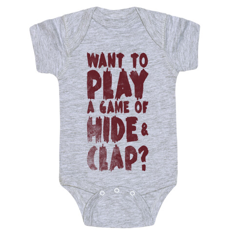 Want To Play A Game Of Hide & Clap? Baby One-Piece