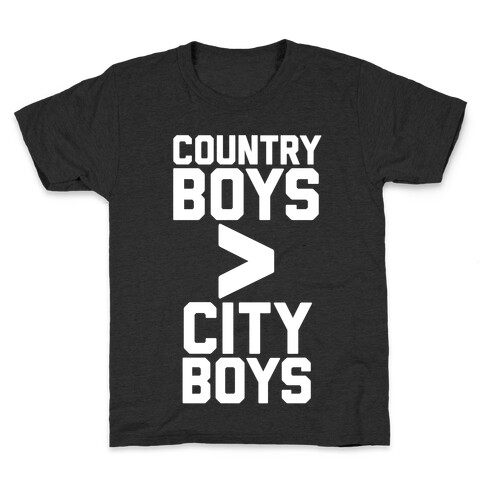 Country Boys > City Boys Kids T-Shirt
