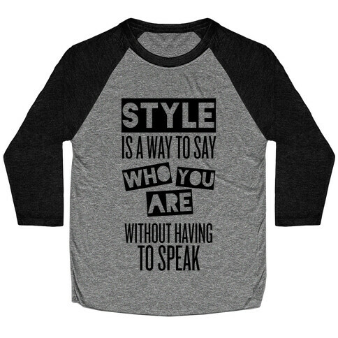 Style Baseball Tee