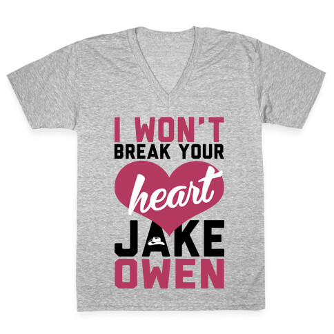 Don't Break His Heart V-Neck Tee Shirt