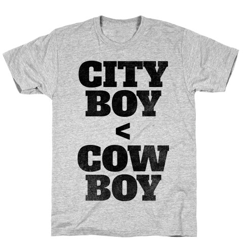 City Boy < Cowboy T-Shirt