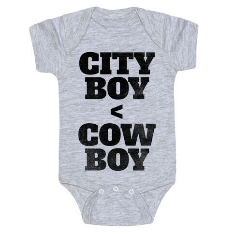 City Boy < Cowboy Baby One-Piece