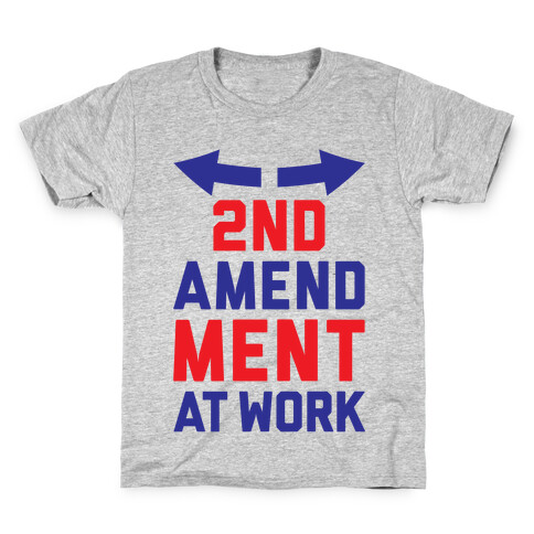 2nd Amendment At Work Kids T-Shirt