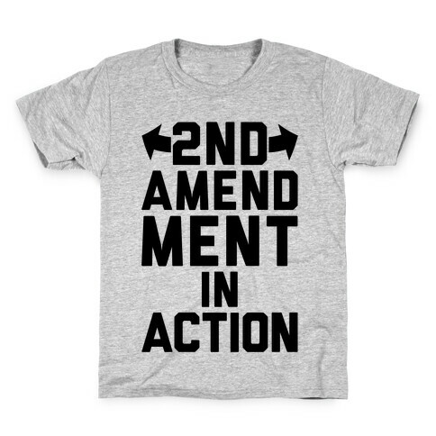 2nd Amendment In Action Kids T-Shirt