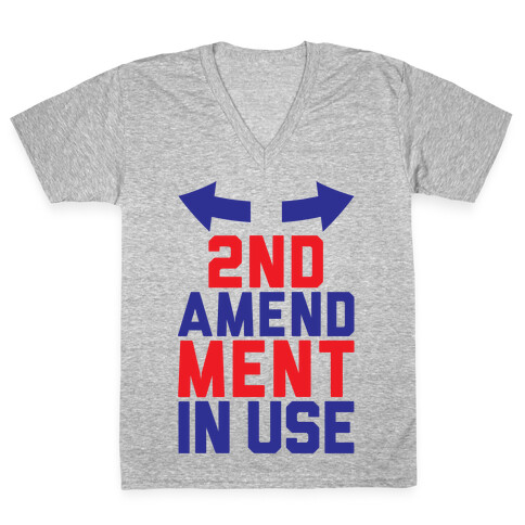 2nd Amendment In Use V-Neck Tee Shirt
