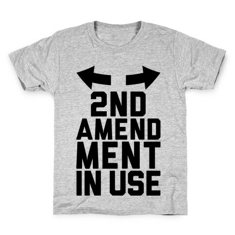 2nd Amendment In Use Kids T-Shirt