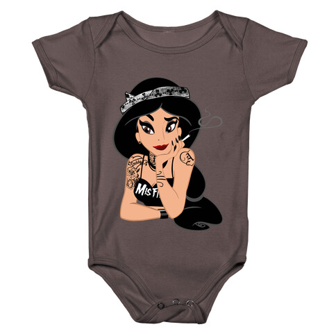 Punk Rock Princess Parody Baby One-Piece