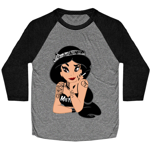 Punk Rock Princess Parody Baseball Tee