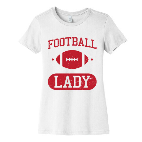 Football Lady Womens T-Shirt