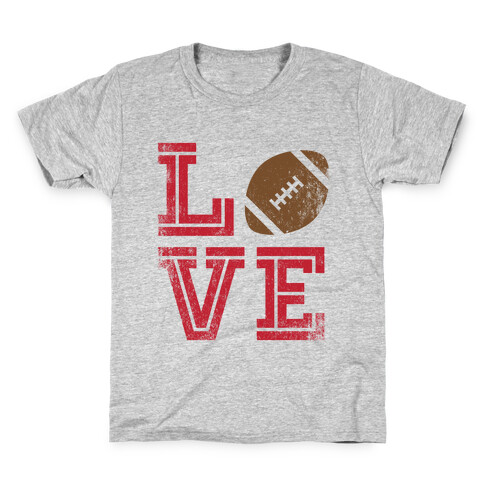 L (Football) V E Kids T-Shirt