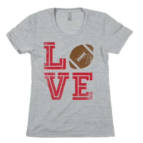 L (Football) V E Womens T-Shirt