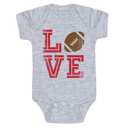 L (Football) V E Baby One-Piece