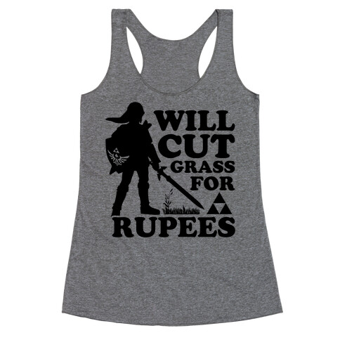 Cut Some Grass for some Rupees Racerback Tank Top