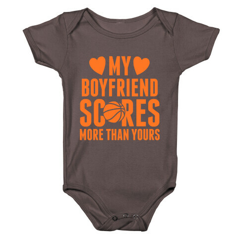 My Boyfriend Scores More Than Yours (Basketball) Baby One-Piece