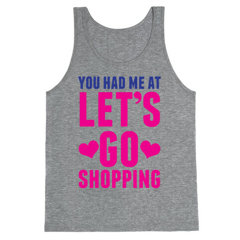 Let's Go Shopping Tank Top