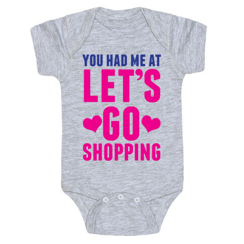 Let's Go Shopping Baby One-Piece