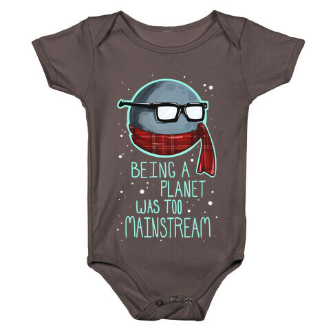 Hipster Pluto Baby One-Piece