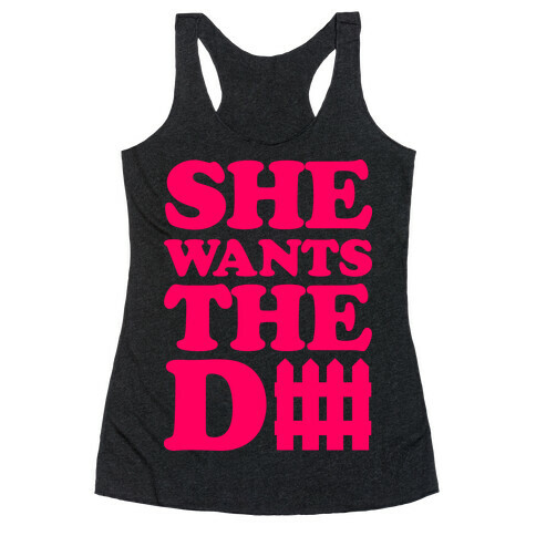 She Wants The Defense Racerback Tank Top