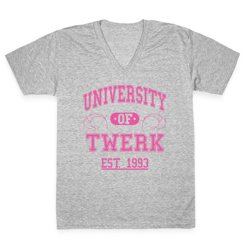 University Of Twerk V-Neck Tee Shirt