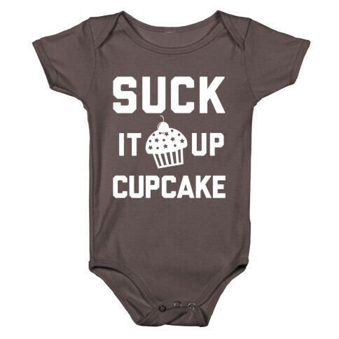 Suck It Up Cupcake Baby One-Piece
