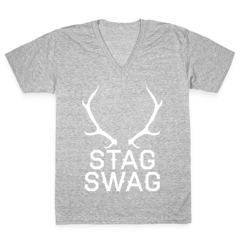 Stag Swag V-Neck Tee Shirt