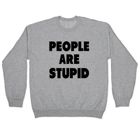 People are Stupid Pullover